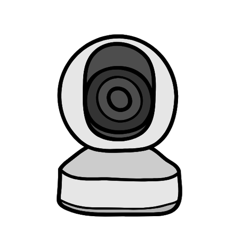 Indoor surveillance cameras with continuous power supply for homes, shops, and offices