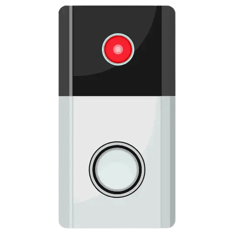 Smart video doorbell with HD camera and real-time notifications for security