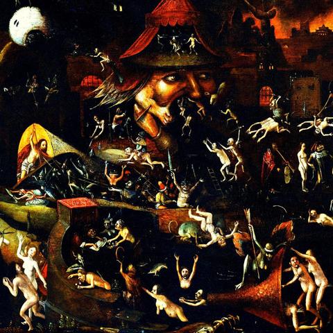 Repent now, you sinner, or you will end up in the place like this...