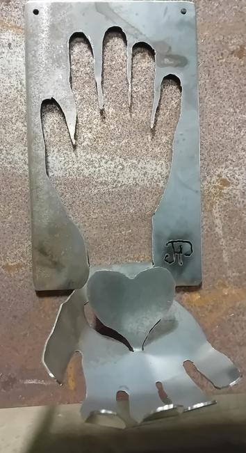 Découpe au plasma de ma main