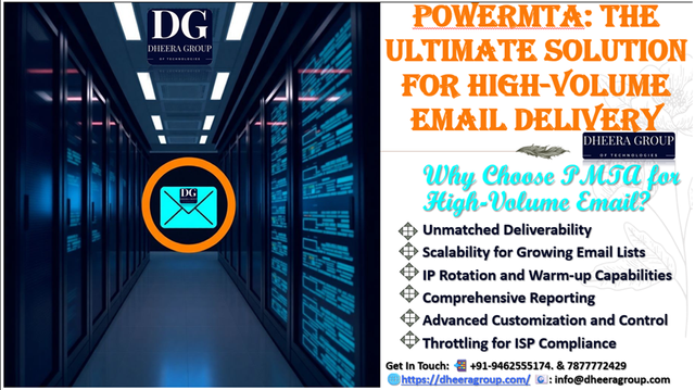 PMTA is an industry-leading solution for high-volume mail senders looking to optimize deliverability, scale their campaigns, and gain more control over their email strategy. Get In Touch: 📲 +91-9462555174. & 7877772429🌐https://dheeragroup.com/powermta-solution-for-high-volume-email-delivery/
📧: info@dheeragroup.com
#PMTAsetupservices #emailmarketingsuccess #EmailCampaigns #maximizedeliverabilityandperformance #BetterROIonEmailCampaigns
