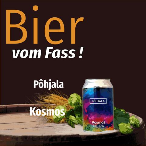 Eine Dose kosmos NEIPA auf Fass.