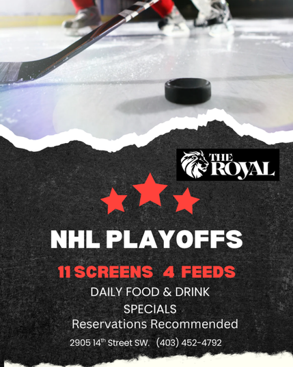 The NHL playoffs start today and you can catch all the action at The Royal!