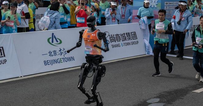 Humanoid Robots Stumble, Fall in Beijing Marathon Challenge.