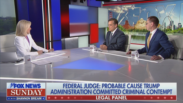 FNS host Breem getting legal feedback from two of the most obnoxious RW lawyers ever to haunt the RW airwaves, who ACTUALLY argued that "we have no authority to order the return on Garcia b/c he is in a 'foreign prison'" (only b/c WE SENT HIM THERE against a judges order.)