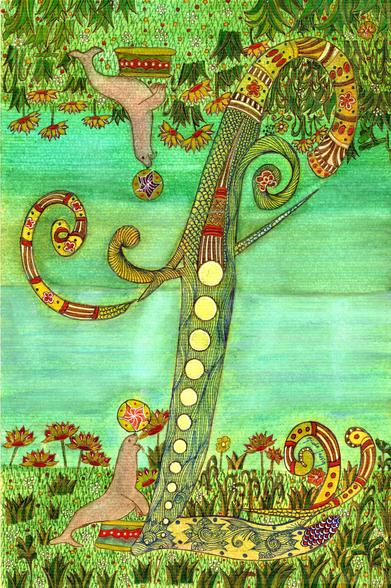 Alphabet : lettre "L" 
nicole-pessin.com/

#encre #encredechine #poesie #alaphabet #art #artiste #illustration #peinture #aquarelle 