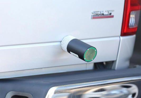 A Star Chase GPS tracker projectile, used to avoid car chases