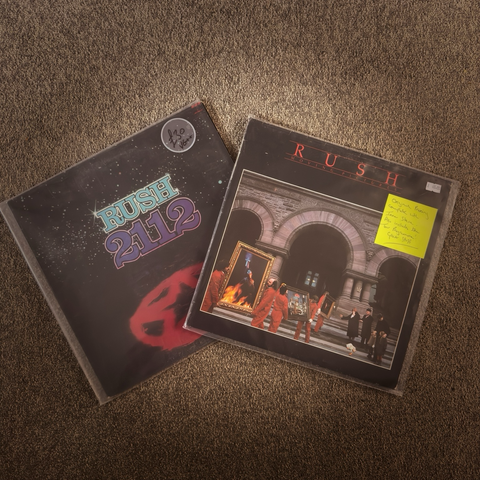 Rush, Moving Pictures & 2112 on vinyl 