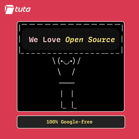 we love open source. 100% Google free.