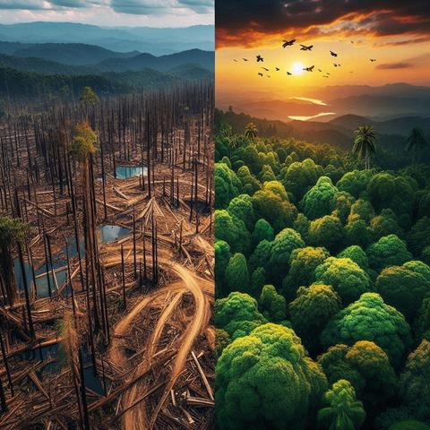 La deforestación tiene un impacto global significativo, afectando la biodiversidad, el clima y las comunidades humanas.

La pérdida de bosques contribuye al cambio climático al liberar grandes cantidades de dióxido de carbono a la atmósfera y reducir la capacidad de los ecosistemas para absorber este gas.
https://philosophia.today/