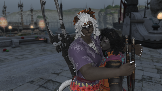 Camellia hugging a good friend 