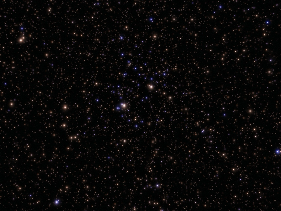 NGC 6709 cluster as seen by the Odyssey Pro. 