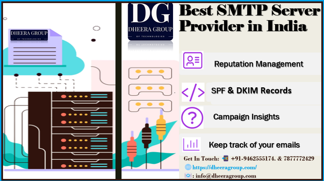 Find the best SMTP server providers in India for reliable and fast email delivery. Compare features and pricing to boost your email marketing and transactional email success. Get In Touch: 📲 +91-9462555174. & 7877772429🌐https://dheeragroup.com/smtp-server/, 📧: info@dheeragroup.com
#BestSMTPServerProviderinIndia #reliableSMTPServerService #emailcampaigns #DedicatedSMTPMailServerServices