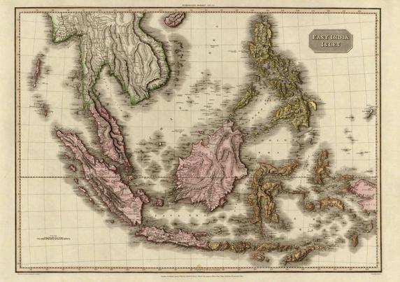Map of East India Isles  - "Drawn under the direction of Mr. Pinkerton by L. Hebert. Neele sculpt. 352 Strand. London: published April 15th. 1813, by Cadell & Davies, Strand & Longman, Hurst, Rees, Orme, & Brown, Paternoster Row." - from Internet Archive