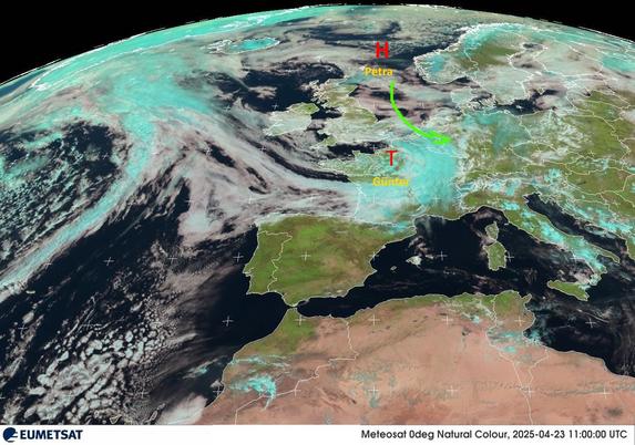 Satellitenbild von Europa