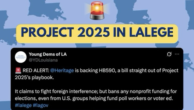 Louisiana Republicans are trying to pass a bill that will have negative affect on elections
