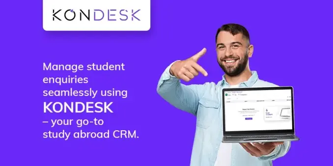 Handle Study Abroad Enquiries Better with KONDESK CRM