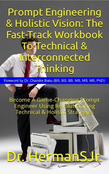 #WorldBookDay 

"Prompt Engineering & Holistic Vision: The Fast-Track Workbook To Technical & Interconnected Thinking

(Become A Game-Changing Prompt Engineer Using Revolutionizing Technical & Holistic Strategies)"

Foreword by Dr. Chandra Babu (BS, BS, BS, MS, MS, MS, PhD): Founder-Chancellor (Right Academy & Research Center), Multi-University Professor Worldwide, Fortune 500 Consultant

https://drhermansjr.carrd.co

#ReadABook #Psychology #promptengineering #prompt #prompting #AI #chatgpt #LLM #gpt