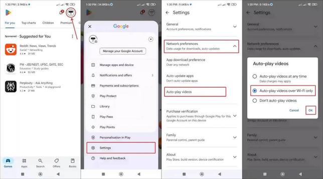 ​🎥 Annoyed by autoplay videos in the Google Play Store? Save data and eliminate distractions by disabling them in your settings. Quick steps to regain control: #AndroidTips​