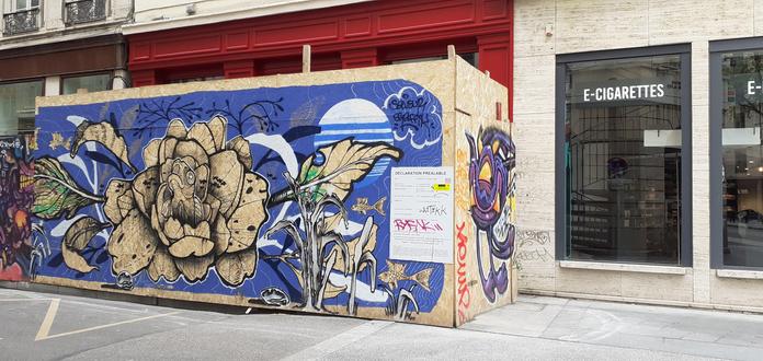Fresque d'un Street Artiste pendant les travaux de l'ancienne pizzeria ;) Bon appétit ! 