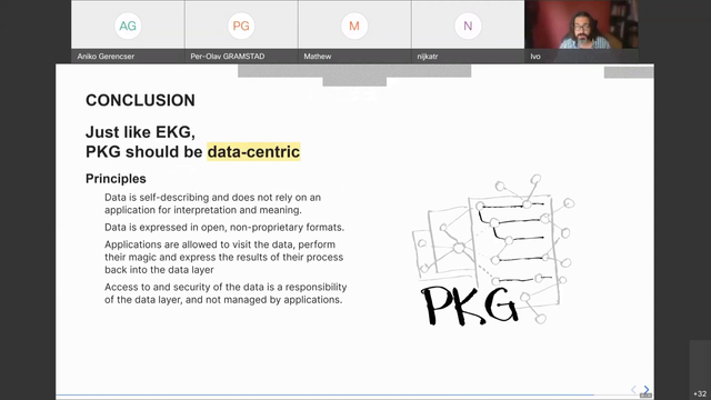 A snapshot of a video frame of a presentation slide:
Highlighting the necessity and benefits of "data-centric" design paradigms, rather than application-focused ones.