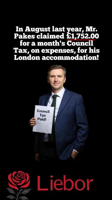 Pakes gets Peterborians to pay his Council Tax!