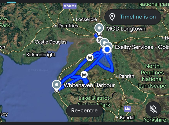 Map of trip