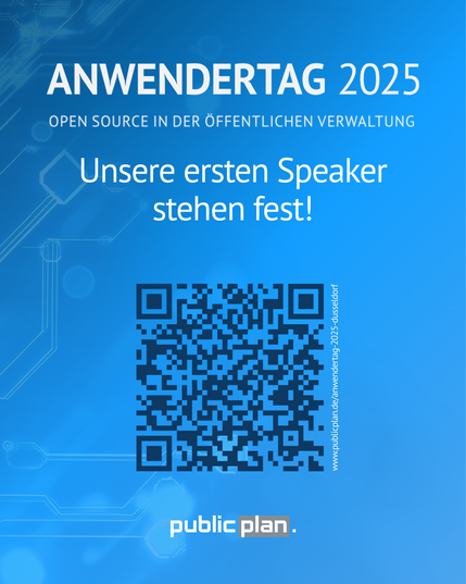 QR-Code zur Anmeldung zum Anwendertag am 3. Juli in Düsseldorf