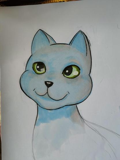 Drawing of a cat.