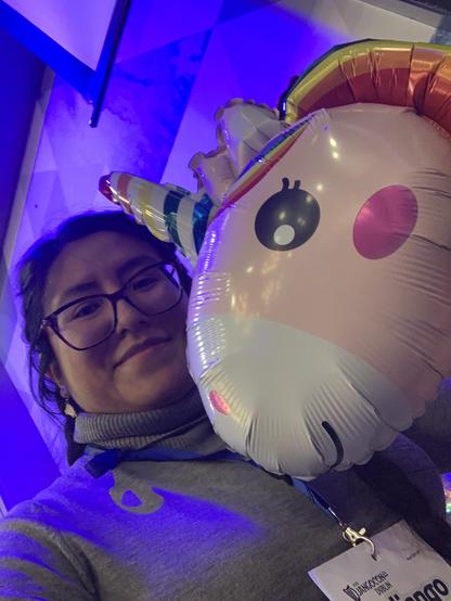 A pony-shaped balloon