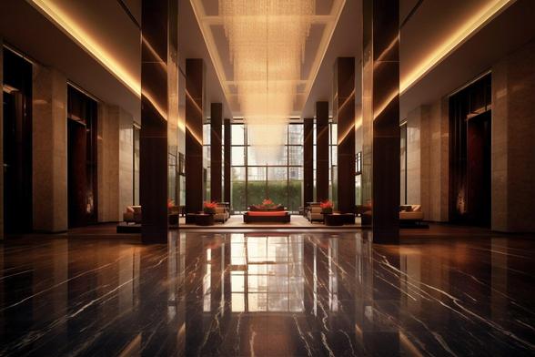 Bold Black Marquina Marble feature wall in a luxury Dubai home, showcasing elegant white veining and rich black tones