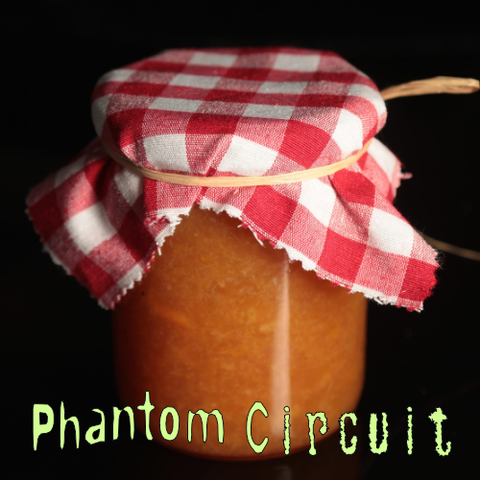 A jar of home-made jam.