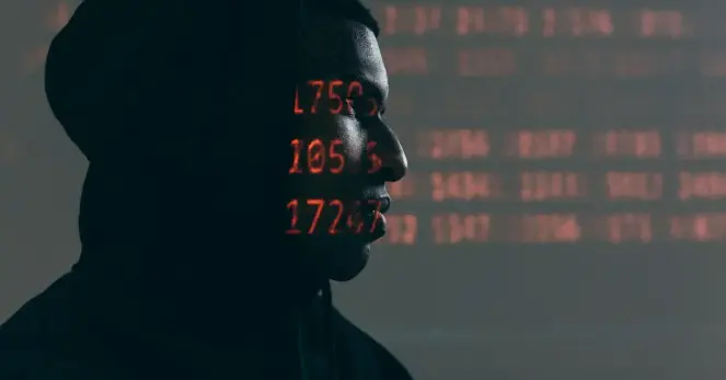 Creepy browser interface with shadowy figures collecting user data for targeted ads
