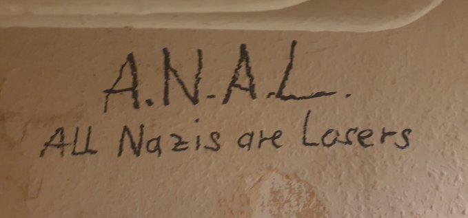 A.N.A.L.
All Nazis are Losers
A.N.A.L.
All Nazis are Losers