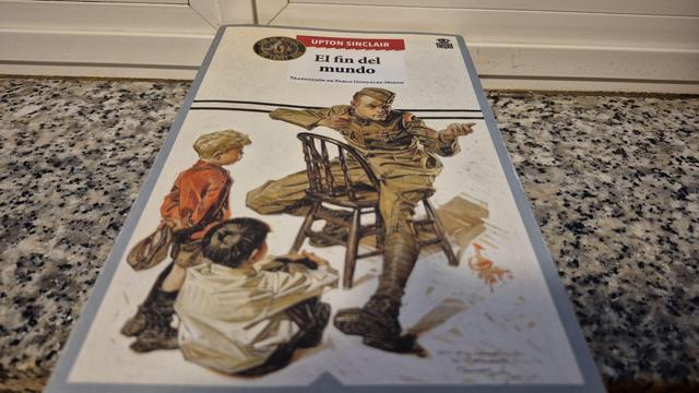 Portada de El fin del mundo, escrita por Upton Sinclair editada por Hoja de Lata.