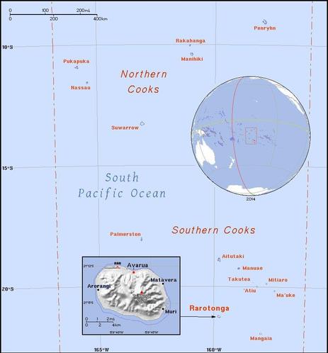 A map showing the location of the Cook Islands
Credit https://ian.macky.net/pat/