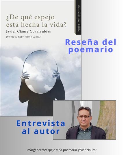 ✍️ Un poemario que se despliega como un tapiz entrelazado con hilos de amor y compasión.
📔  «¿De qué espejo está hecha la vida?, reseña del poemario de Javier Claure, por Francisco Nieto, y una entrevista al autor boliviano por Maudy Ventosa y Javier Velasco Oliaga