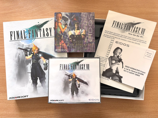 Final Fantasy VII box (1997, Squaresoft / Eidos Interactive)