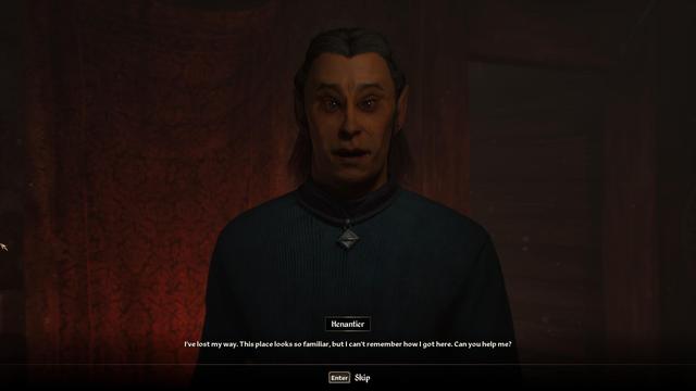 Henantier, in the Dreamworld, lost and confused, he asks Ponders for help.