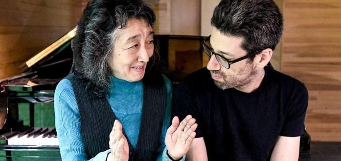 rehearsal concert: Photo attribution:&nbsp;Mitsuko Uchida & Jonathan Biss from Marlboro Music