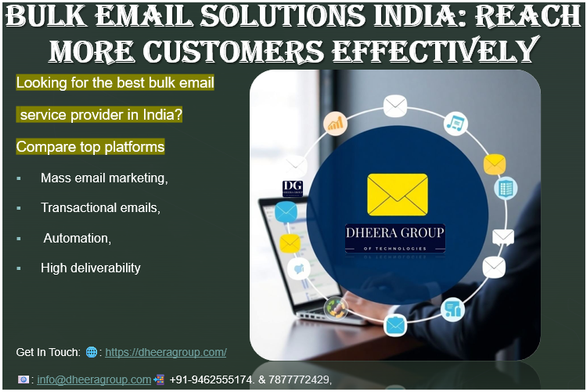 Looking for the best bulk email service provider in India? Compare top platforms for mass email marketing, transactional emails, automation, and high deliverability. Get In Touch: 📲 +91-9462555174. & 7877772429, 🌐: https://dheeragroup.com/email-marketing-in-india/, 📧: info@dheeragroup.com
#bestbulkemailserviceproviderinIndia #massemailmarketing #transactionalemails #reliablebulkemailservices #bulkemailserviceproviders 