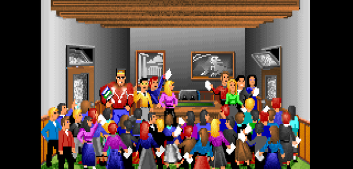 Room 003: Barnett College - Crowded Classroom