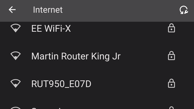 WiFi name of "Martin Router King Jr".