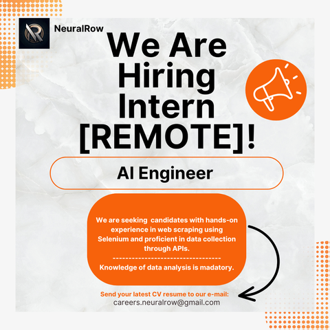 We Are HIRING!!!!

If you're an AI Engineer passionate about Web-scraping and architecture development, please fill out this form:
https://docs.google.com/forms/d/e/1FAIpQLSegdoBsNM352nAR3mJBxfO1ynBYAMP9a_zhL6T_qpiafTwLxg/viewform

#DataScience #DataScientist #AI #WebScraping #Selenium #MachineLearning #CareerOpportunity #JobOpening #TechCareer #STEM #hiringinterns #hiringfreshers #activelyseeking #activelylooking #careers #internshiring #internship #interns #oppertunities #learninganddevelopment #hiringfreshers #hiringnow #hiring  #internship2025 #internshipexperience #hiringalert #Python 
