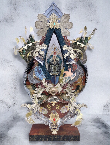 « Ornement » paperart/ collage 