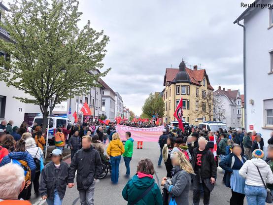 Blockade in Reutlingen