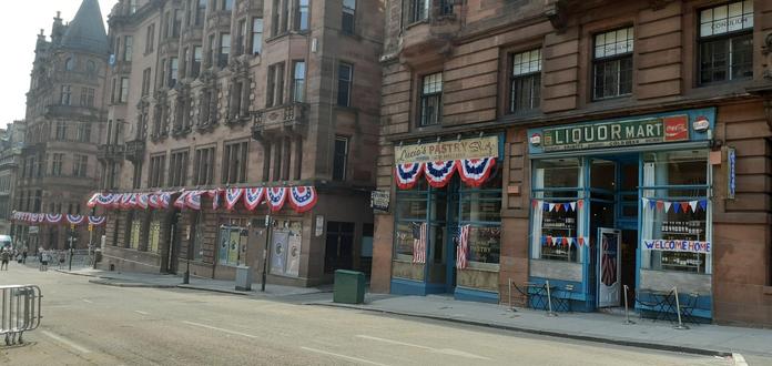 A street in 1960s Manhattan
