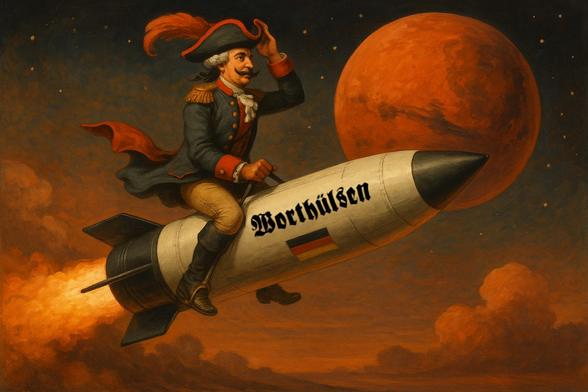 Der Worthülsen-Baron auf dem Weg zum Mars