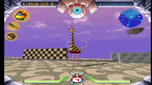 Screenshot from Jumping Flash!