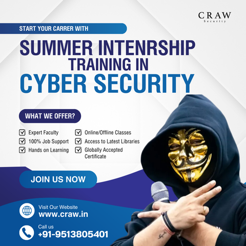 Image about Summer Internship Training in Cyber Security at Craw Security